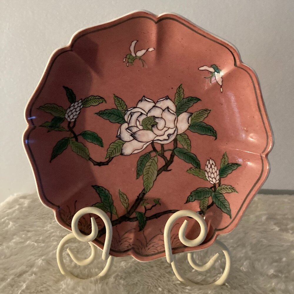 Vintage Nora Fenton Design Japanese Pink Porcelain Bowl